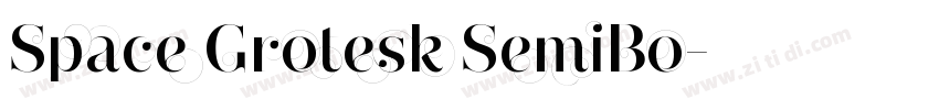 Space Grotesk SemiBo字体转换